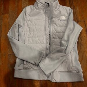 Women’s North Face mashup jacket in light blue! Size medium